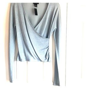 Sparkly long sleeve lightweight dress top